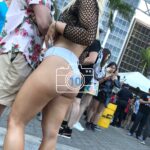 Sexy Latino teen girl bikini butt