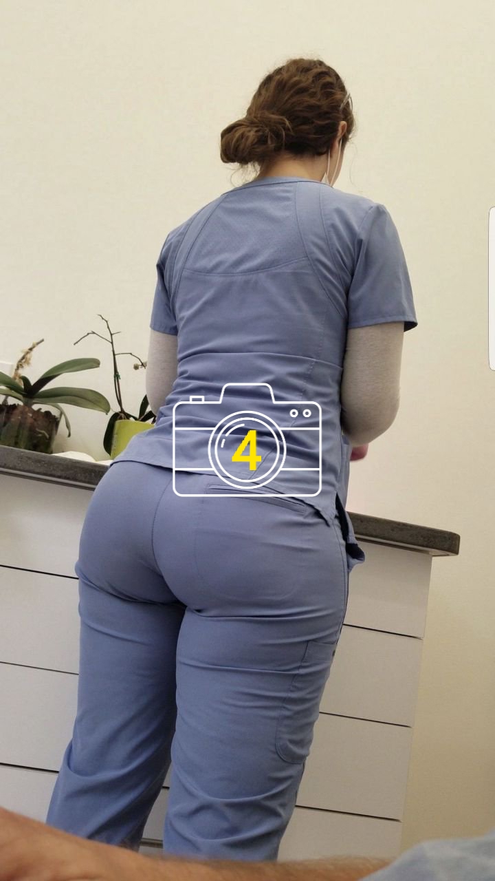 Candid ass of this nurse by spy cam - Candid Teens