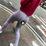 Young street candid ass video (legging teens)