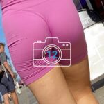 Sexy Pink Nice candid ass on street