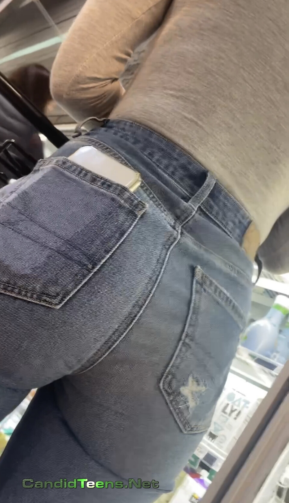 Tight Jeans Teen At Super Market Candid Teens