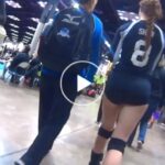 Sexy volleyball girl tight butt