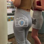 Tight yoga pants street candid Perfect Ass
