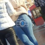 Tight jeans cameltoe outdoor candid
