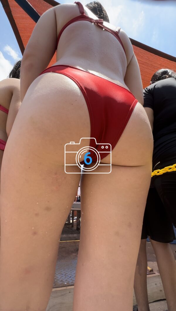 Candid teen swimming pool creepshots - forbidden glimpses of youth