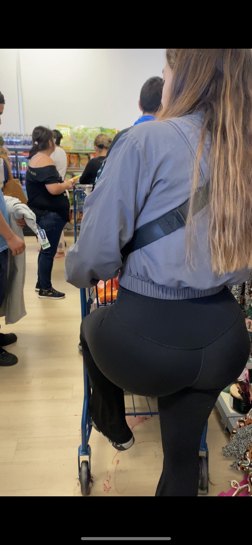 Big Candid Booty In Black Leggings Candid Teens