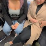 Two latina notice big cock at Subway IMG_20260524_143543