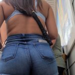 Amazing round cheeks in tight denim shorts Photo_1781203615070