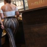 Epic curvy booty in Pajama at Starbucks Photo_1781806206865